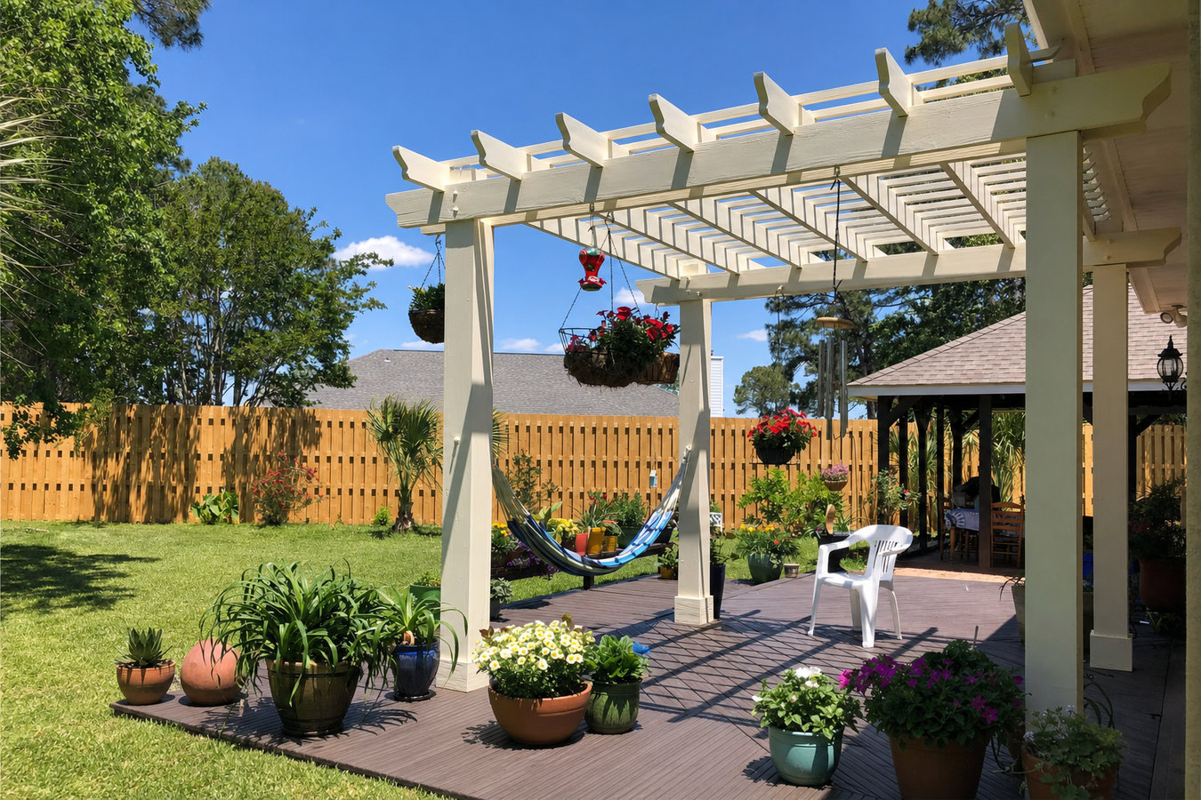 Pergola installation