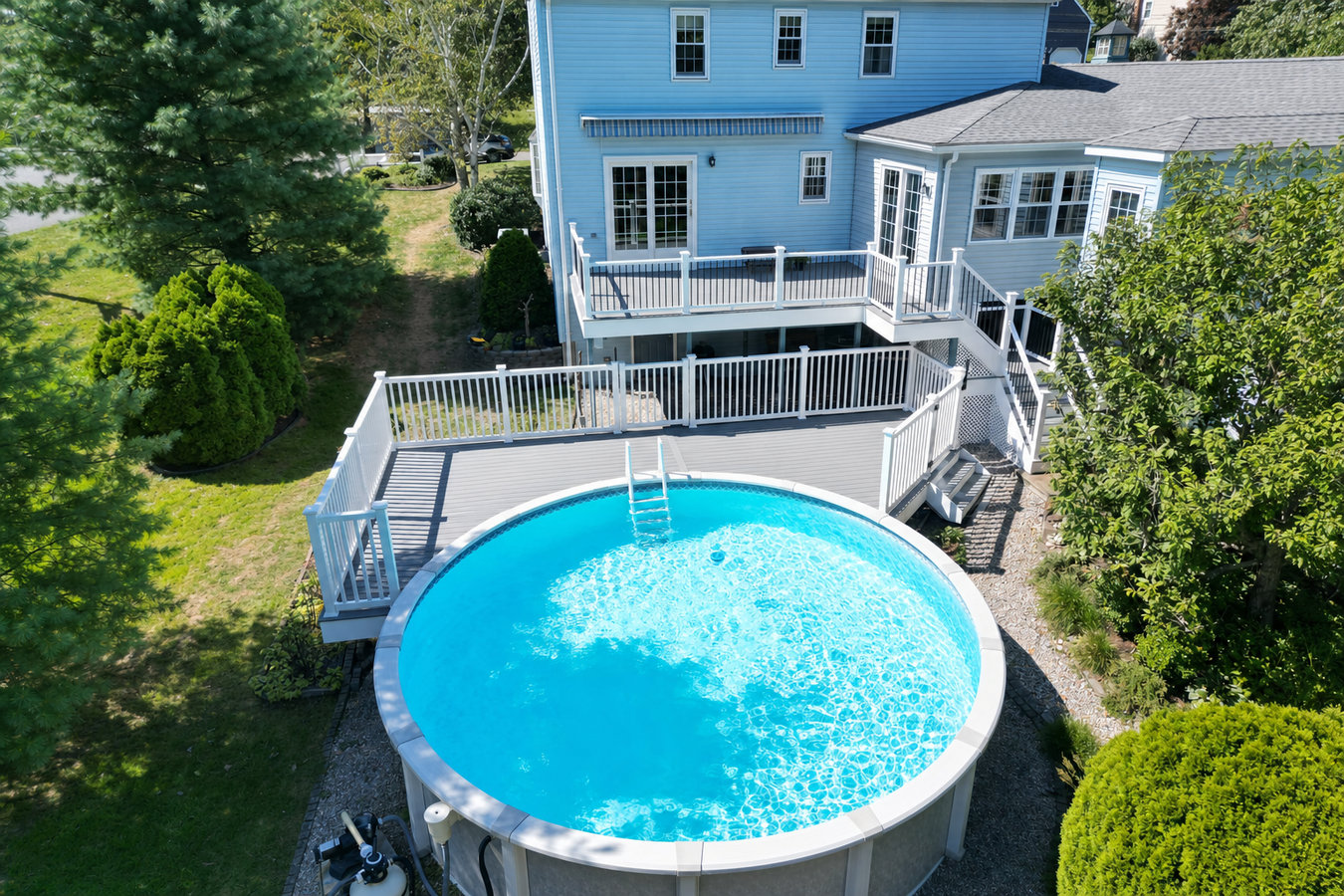 Pool deck construction