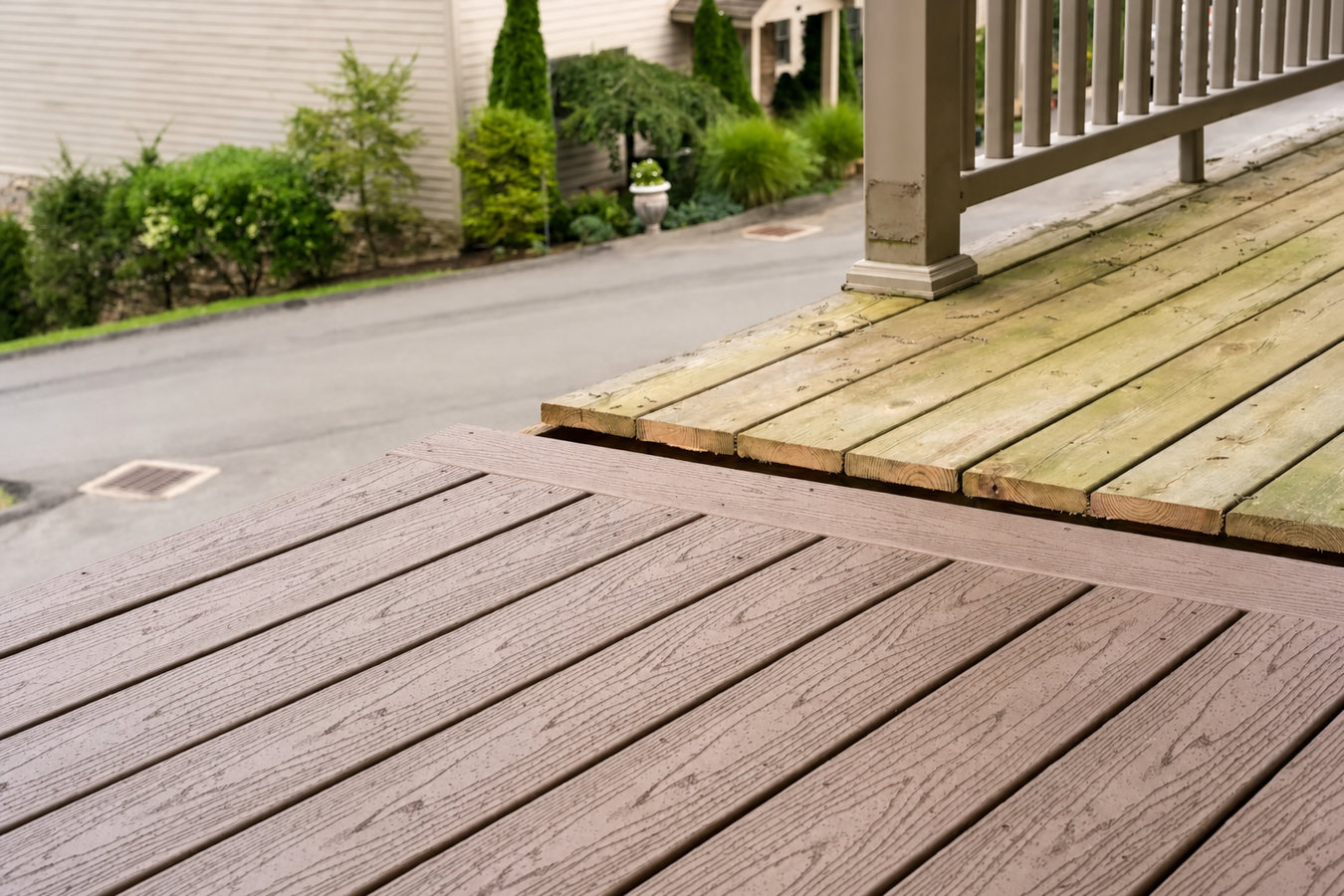 Trex deck installation
