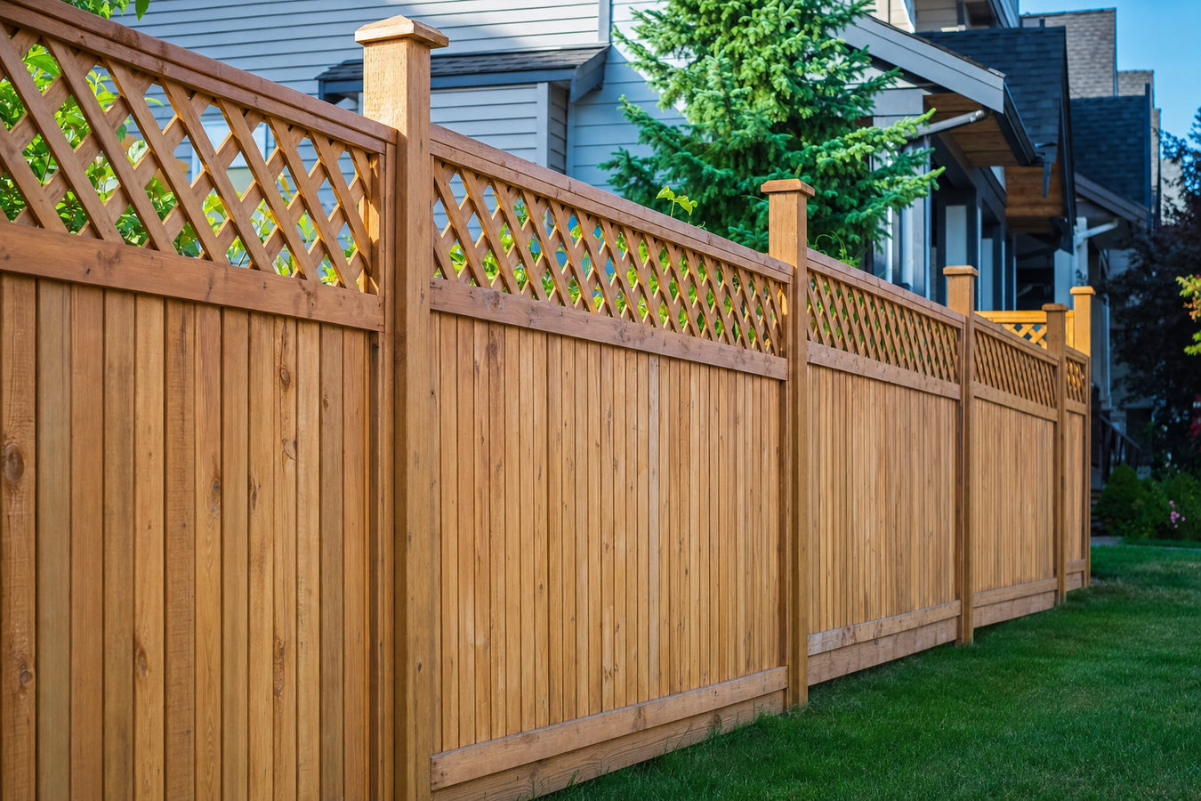 Wood and privacy fence installation